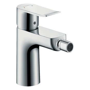 Смеситель для биде Hansgrohe Metris, с донным клапаном pop-up, хром